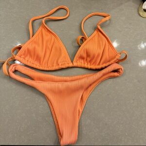 Vibrant Orange Bikini Set